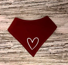 Load image into Gallery viewer, I Heart You - Reversible Dog Bandana